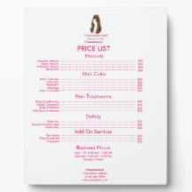 Lista de Precios de Peluquería Personalizada