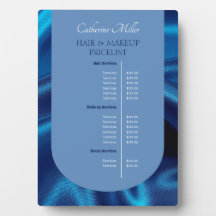 Lista de precios de peluquería y maquillaje en sal