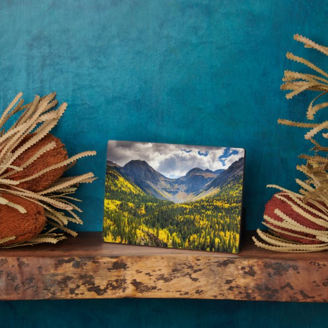 Placa Expositora Little Giant & Kendall Peak, Silverton, Colorado (Lado)