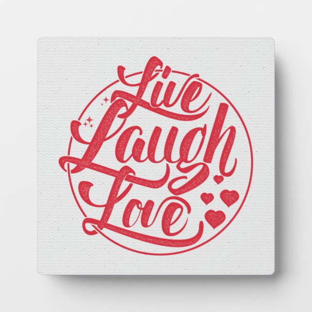 Placa Expositora Live Laugh Love (Frente)