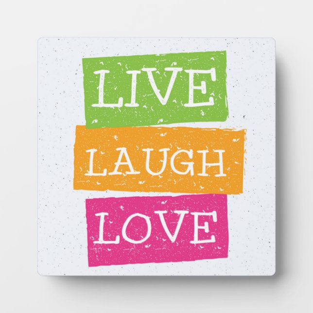 Placa Expositora Live Laugh Love 2 (Frente)