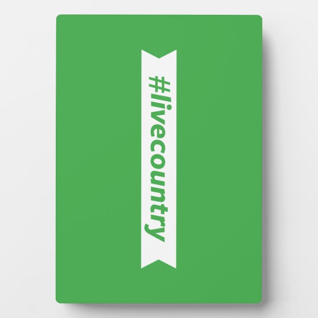 Placa Expositora #LiveCountry (Frente)