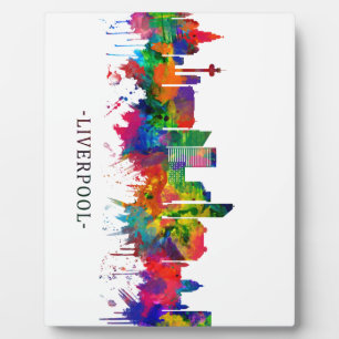 Placa Expositora Liverpool England Skyline