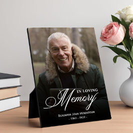 Placa Expositora Llamada de Fotografía Caligrafía en Memoria Amoros