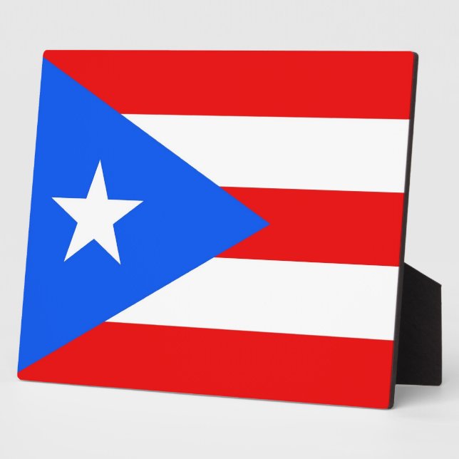 Placa Expositora Llanta de bandera de Puerto Rico (Lado)