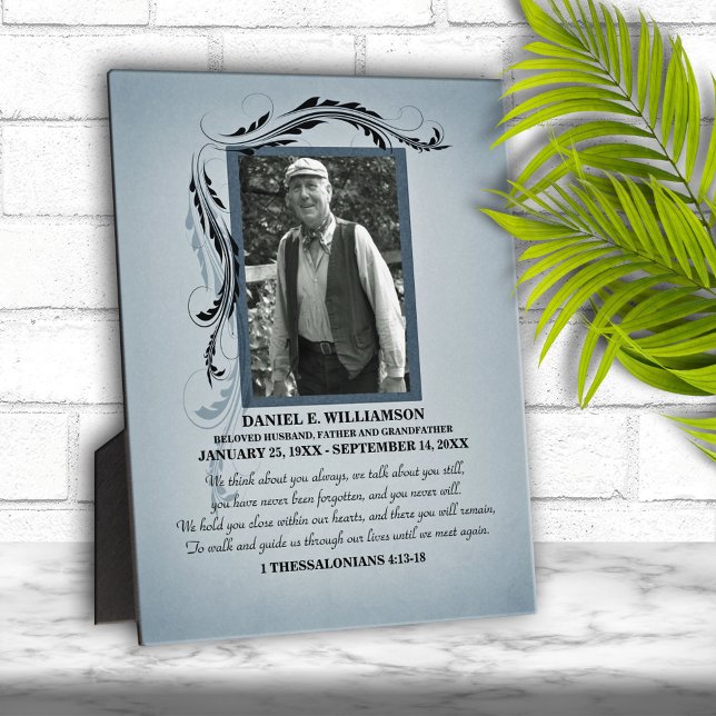 Placa Expositora Llanto conmemorativo de la fotografía azul humeant (Subido por el creador)