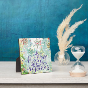 Placa Expositora Llanto de esperanza con nieve Navidades Pastel de 