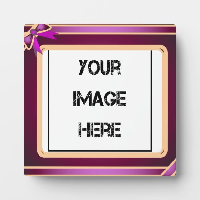 Placa Expositora Llanto morado de arte (Frente)