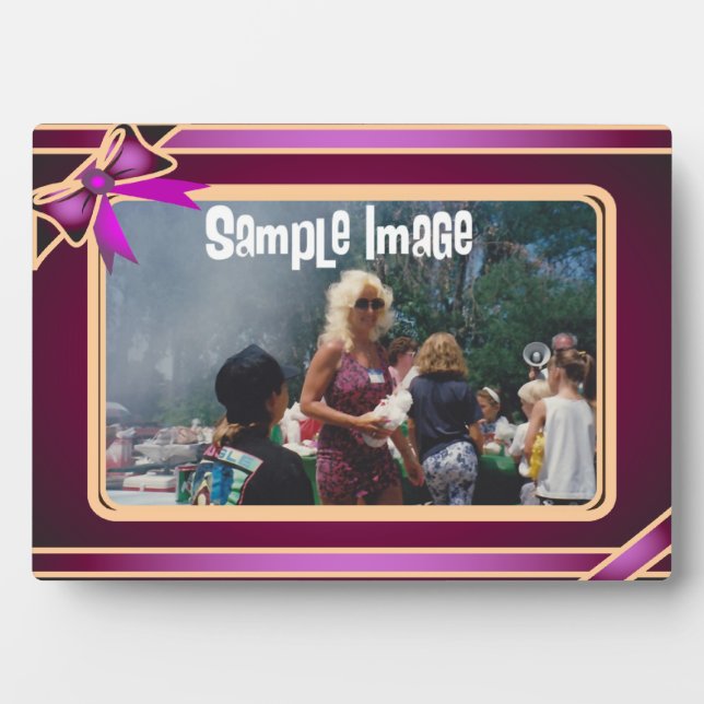 Placa Expositora Llanto morado de arte (Frente)