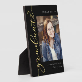 Placa Expositora Llave de graduación de COLOR EDITABLE de escritura