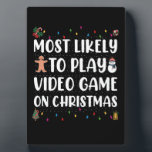 Placa Expositora Lo Más Probable Es Jugar Videojuego En Los Juegos<br><div class="desc">1</div>