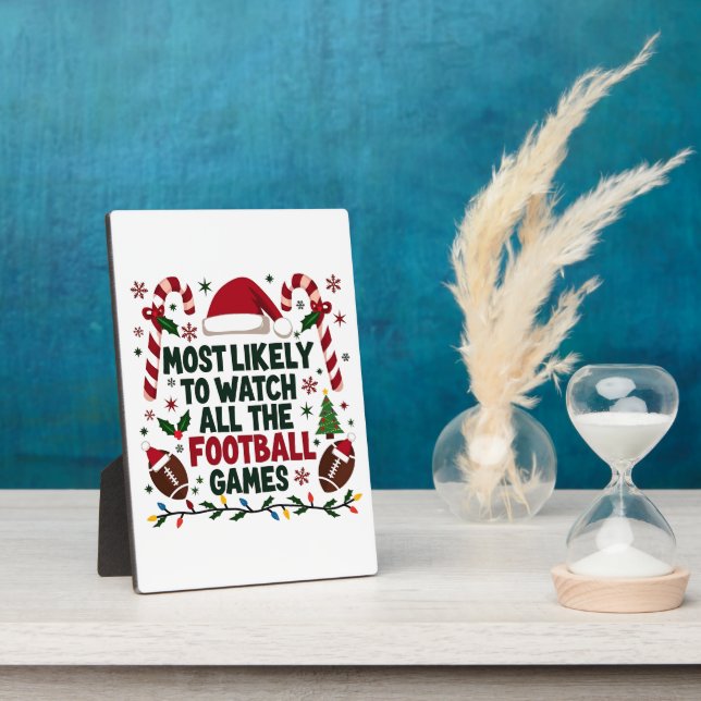 Placa Expositora Lo más probable es que todos los partidos de fútbo (Lado)