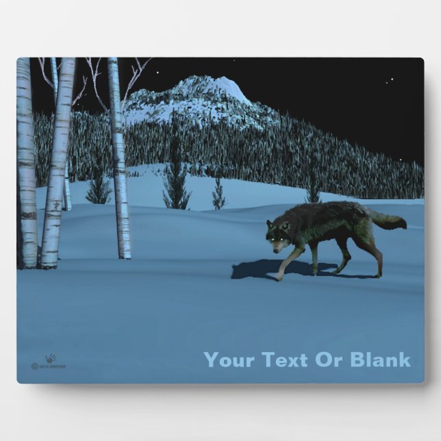 Placa Expositora Lobo de Invierno - Tapetum Lucidum (Frente)