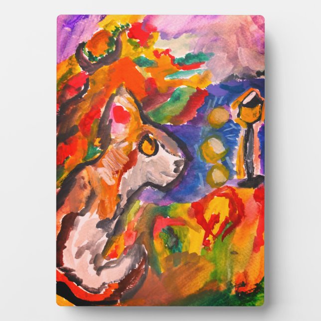 Placa Expositora Lobo de noche (Frente)