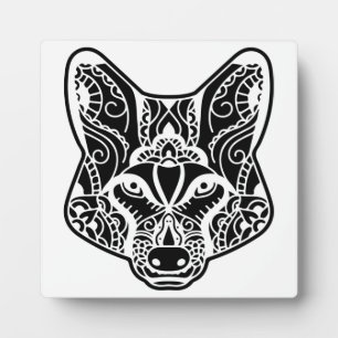 Placa Expositora Lobo tribal