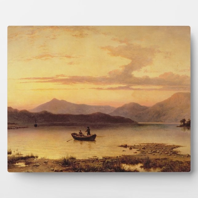Placa Expositora Loch Etive, de Bonawe - Noche, 1875 (petróleo en c (Frente)