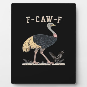 Placa Expositora Loco F-Caw-F Avestruz F-Caw-F Gallo Pájaro Cuervo