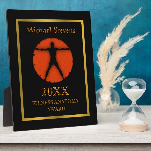 Placa Expositora Locura corporal Fitness Anatomía Vitruviana (Lado)