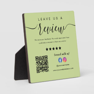 Placa Expositora Logo De Instagram De Facebook Código Qr Nos Deja U