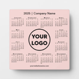 Placa Expositora Logo de la Compañía del Calendario 2025