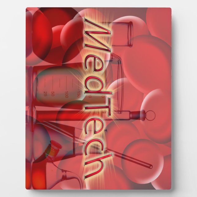 Placa Expositora LOGO DE Med Tech STARBURST (Frente)