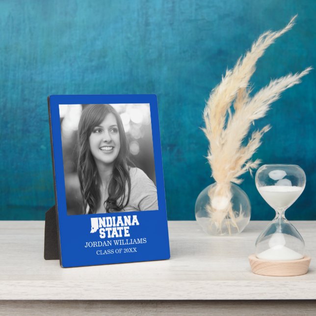 Placa Expositora Logo del estado de Indiana (Lado)