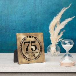 Placa Expositora Logotipo comercial conmemorativo del 75 aniversari