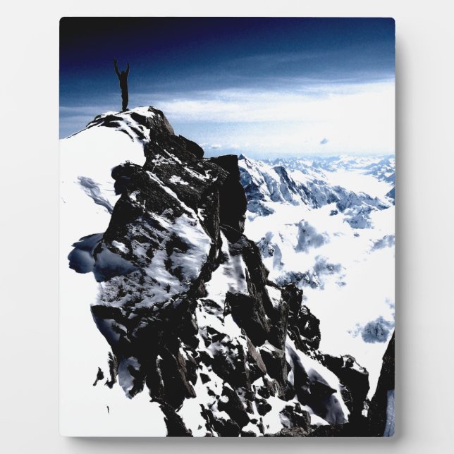 Placa Expositora Logro del Montañero Invierno de Nieve (Frente)