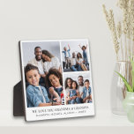 Placa Expositora Los abuelos te aman 3 Collages de fotos<br><div class="desc">Elegante placa fotográfica de keepsake para celebrar a los mejores abuelos que alguna vez hayan presentado un collage de fotos de sus nietos y su familia. Personaliza "Te queremos abuela y abuelo" y agrega los nombres de sus nietos y familia.</div>