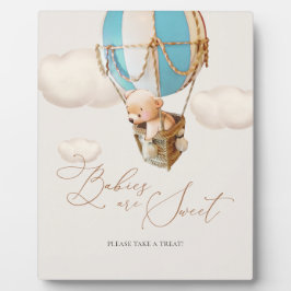 Placa Expositora Los Bebés Son Dulces, Por Favor, Tomen Un Globo De