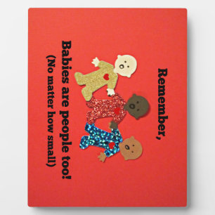 Placa Expositora ¡Los bebés también son personas!