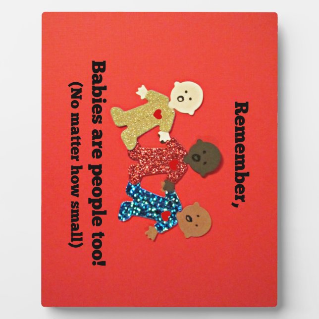 Placa Expositora ¡Los bebés también son personas! (Frente)