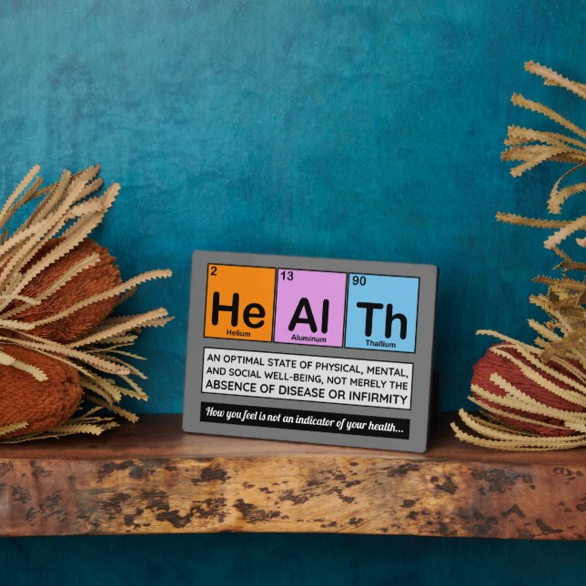 Placa Expositora Los Elementos De La Quiropráctica Sanitaria (Lado)