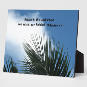 Placa Expositora Los filipinos 4:4 Alégrense en el Señor siempre...