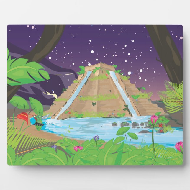 Placa Expositora Los jardines colgantes de Babilonia (Frente)