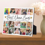 Placa Expositora Los mejores nietos de Nana jamás 15 Collages de fo<br><div class="desc">Mejor Nana Ever Grandkids 15 Collage de fotos Plaque — Crea tu propio marco de imagen múltiple para la abuela con 15 de tus fotos favoritas de nietos. Añade un mensaje de amor a un personalizado con nombres de nietos. Hace un tesoro obsequio por mantener a la abuela por su...</div>
