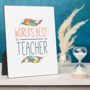Placa Expositora Los mejores regalos para profesores del mundo