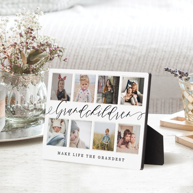 Placa Expositora Los Nietos Hacen De La Vida El Collage de fotos Má (Subido por el creador)