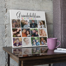 Placa Expositora Los nietos hacen que la vida sea grande | COLLAGE 