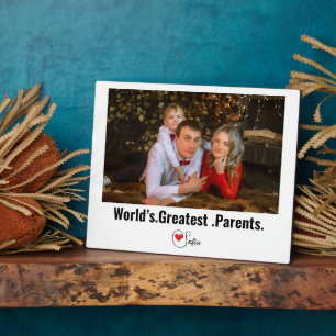 Placa Expositora Los padres más grandes del mundo para mamá y papá