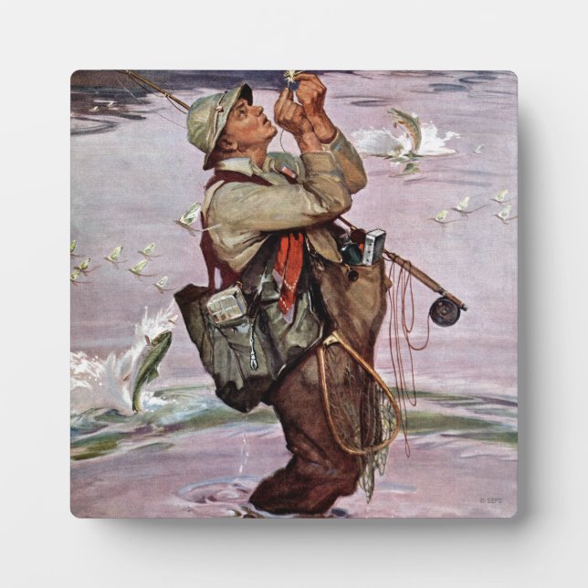 Placa Expositora Los peces están saltando (Frente)