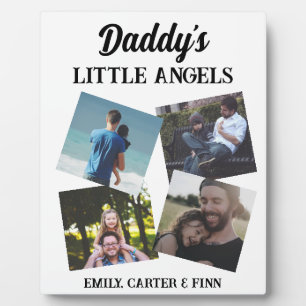 Placa Expositora Los pequeños ángeles de papá Regalo fotográfico