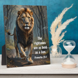 Placa Expositora Los proverbios 28:1 Los rectos de la Biblia son au