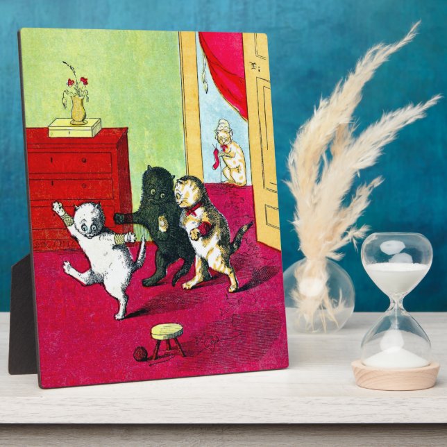 Placa Expositora Los Tres Pequeños Gatitos (Lado)