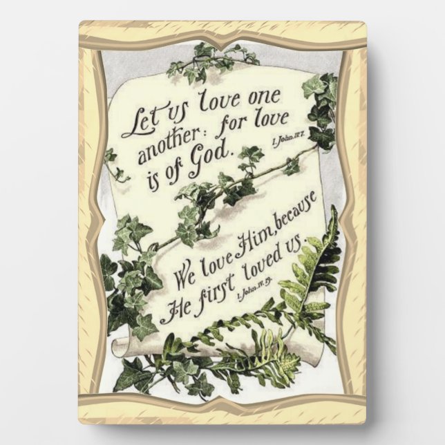 Placa Expositora Love Is Of God (Frente)