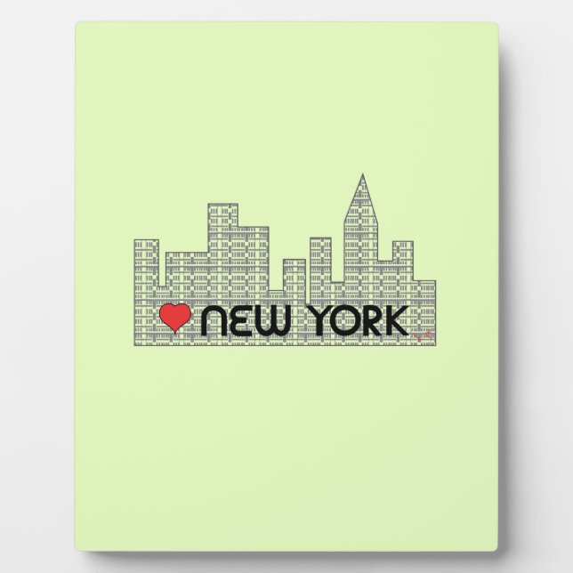 Placa Expositora Love NEW YORK (Frente)