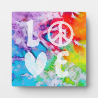 Placa Expositora Love Peace Resumen Arco de Arco Iris Tye