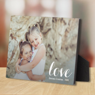 Placa Expositora LOVE Script Tabletop Easel Photo