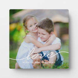 Placa Expositora LOVE Writing Personalizado Frame