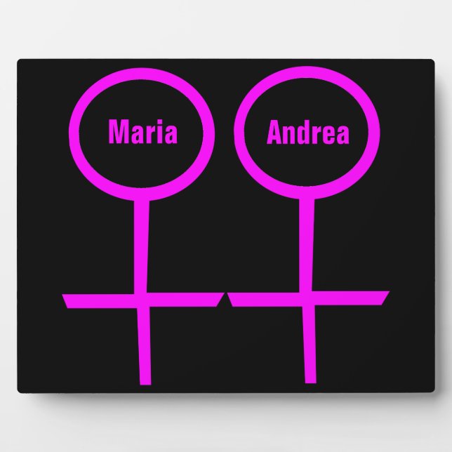 Placa Expositora Lovers Personalizable Plaque (Frente)